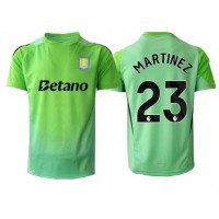 Stroje piłkarskie Aston Villa Emiliano Martinez #23 Bramkarskie Koszulka Wyjazdowej 2025-26 Krótki Rękaw